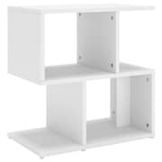 vidaXL Bedside Cabinet White 50x30x51.5 cm Engineered Wood