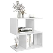 vidaXL Bedside Cabinet White 50x30x51.5 cm Engineered Wood