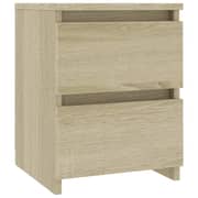 vidaXL Bedside Cabinets 2 pcs Sonoma Oak 30x30x40 cm Engineered Wood