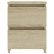 vidaXL Bedside Cabinets 2 pcs Sonoma Oak 30x30x40 cm Engineered Wood