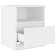vidaXL Bed Cabinet White 40x40x50 cm Engineered Wood