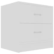 vidaXL Bedside Cabinet White 40x30x40 cm Engineered Wood