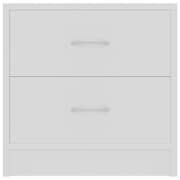 vidaXL Bedside Cabinet White 40x30x40 cm Engineered Wood