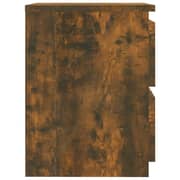 vidaXL Bedside Cabinets 2 pcs Smoked Oak 30x30x40 cm Engineered Wood