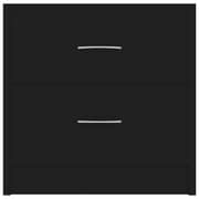 vidaXL Bedside Cabinet Black 40x30x40 cm Engineered Wood