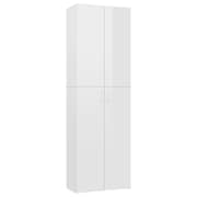 vidaXL Office Cabinet High Gloss White 60x32x190 cm Engineered Wood