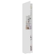 vidaXL Bathroom Cabinet White 32x25.5x190 cm Engineered Wood