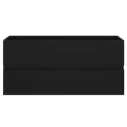 vidaXL Sink Cabinet Black 100x38.5x45 cm Engineered Wood
