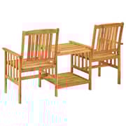 vidaXL Garden Chairs with Tea Table 159x61x92 cm Solid Acacia Wood