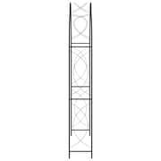 vidaXL Garden Arch Black 150x34x240 cm Iron