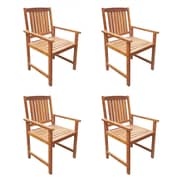 vidaXL 5 Piece Outdoor Dining Set Solid Acacia Wood
