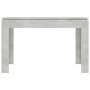 vidaXL Dining Table Concrete Grey 120x60x76 cm Engineered Wood