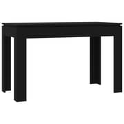 Vidaxl Dining Table Black 120x60x76 Cm Engineered Wood