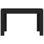 Vidaxl Dining Table Black 120x60x76 Cm Engineered Wood