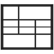 vidaXL Wall Shelf Black 90x16x78 cm Engineered Wood