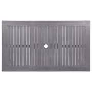 vidaXL Garden Table Grey Wash 140x80x74 cm Solid Acacia Wood