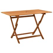 vidaXL Folding Garden Table 120x70x75 cm Solid Eucalyptus Wood