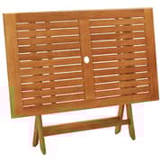 vidaXL Folding Garden Table 120x70x75 cm Solid Eucalyptus Wood