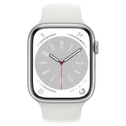 Apple Watch Series 8 GPS + Cellular 45mm Silver Aluminum Case with White Sport Band - Regular