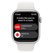 Apple Watch Series 8 GPS + Cellular 45mm Silver Aluminum Case with White Sport Band - Regular