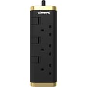 Vincenti VPCMBG-32U 3 Way Extension Socket With USB-C Port