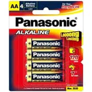 Panasonic AA4 Alkaline Battery 4pcs Set Gold/Black
