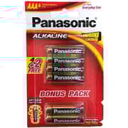 Panasonic AAA6 Alkaline Battery 6pcs Set Gold/Black