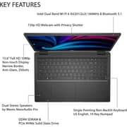 Dell Latitude 3520 Laptop Intel Core i5-1154G7 2.6GHz 16GB 1TB HDD + 512GB SSD Intel Iris XE Graphics Windows 11 15.6inch FHD English/Arabic Keyboard - Middle East Version- Customized