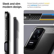 Spigen Rugged Armor designed for Xiaomi Poco F4 case cover - Matte Black