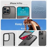 Spigen Ultra Hybrid designed for iPhone 14 Pro case cover - Frost Black