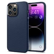 Spigen Liquid Air designed for iPhone 14 Pro Max case cover - Navy Blue