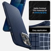 Spigen Liquid Air designed for iPhone 14 Pro Max case cover - Navy Blue