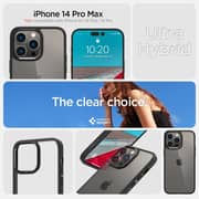 Spigen Ultra Hybrid designed for iPhone 14 Pro Max case cover - Matte Black