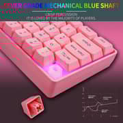 HXSJ V700 Wired Gaming Keyboard RGB Streamer Wired Keyboard 61-key Gaming Keyboard for Game/Office