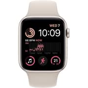 Apple Watch SE GPS 40mm Starlight Aluminum Case with Starlight Sport Band - Regular – Middle East Version