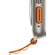 Apple Watch Ultra GPS + Cellular, 49mm Titanium Case with Orange Alpine Loop - Small – Middle East Version