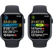 Apple Watch Series 8 GPS + Cellular 45mm Midnight Aluminum Case with Midnight Sport Band - Regular – Middle East Version