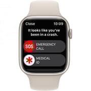 Apple Watch Series 8 GPS 41mm Starlight Aluminum Case with Starlight Sport Band - Regular – Middle East Version
