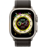 Apple Watch Ultra GPS + Cellular, 49mm Titanium Case with Black Gray Trail Loop - Small/Medium – Middle East Version