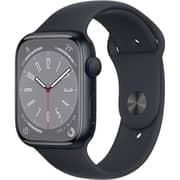 Apple Watch Series 8 GPS 45mm Midnight Aluminum Case with Midnight Sport Band - Regular – Middle East Version