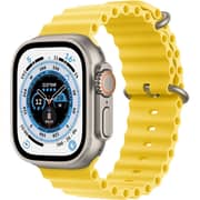 Apple Watch Ultra GPS + Cellular, 49mm Titanium Case with Yellow Ocean Band – Middle East Version