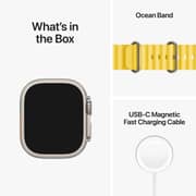 Apple Watch Ultra GPS + Cellular, 49mm Titanium Case with Yellow Ocean Band – Middle East Version