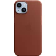 Apple iPhone 14 Leather Case Umber with MagSafe