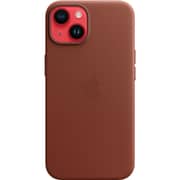 Apple iPhone 14 Leather Case Umber with MagSafe