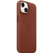 Apple iPhone 14 Leather Case Umber with MagSafe