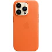Apple iPhone 14 Pro Leather Case Orange with MagSafe