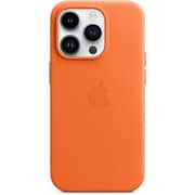 Apple iPhone 14 Pro Leather Case Orange with MagSafe