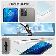 Spigen GLAStR EZ FIT designed for iPhone 14 Pro MAX Screen Protector (2022) Premium Tempered Glass - Case Friendly with Sensor Protection [2 PACK]