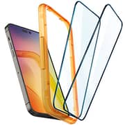 Spigen GLAStR Align Master designed for iPhone 14 PRO Screen Protector (2022) Premium Tempered Glass - Full Cover [2 PACK]