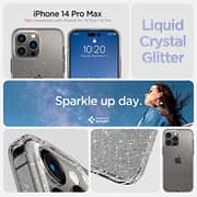 Spigen Liquid Crystal Glitter designed for iPhone 14 Pro Max case cover - Crystal Quartz